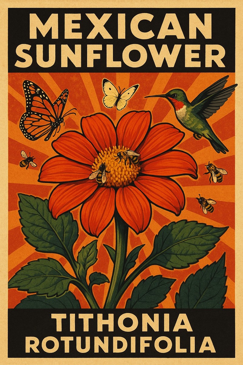 Mexican Sunflower design